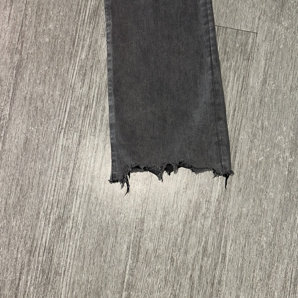 Express High Waisted Gray Wash 90’s boot jeans - Picture 3 of 7